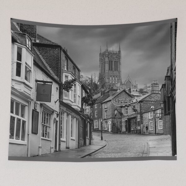 Item preview, Lincoln Cathedral and Cobbled Streets designed and sold by Alisonchambers2.