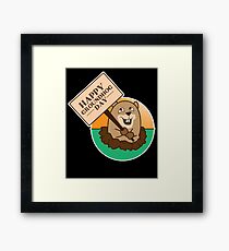 Happy Groundhog Day Framed Print