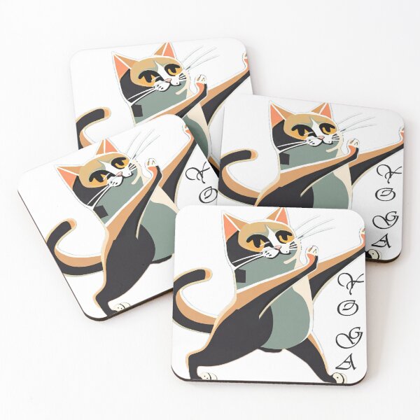 Item preview, A cat practicing yoga designed and sold by SebSun.