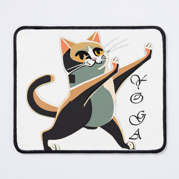 Item preview, A cat practicing yoga designed and sold by SebSun.