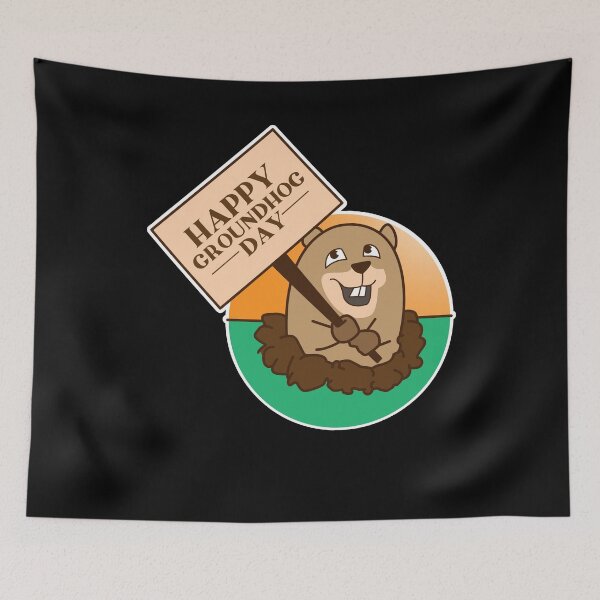 Item preview, Happy Groundhog Day  designed and sold by Kieran Abbott.