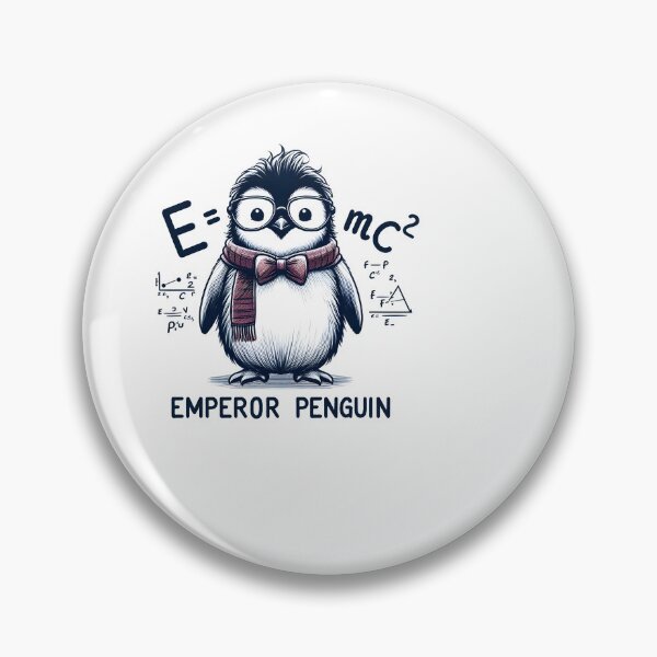 Item preview, Smarty-pants Penguin: E=mc^2 (Emperor Penguin) designed and sold by Dungeon-Depot.