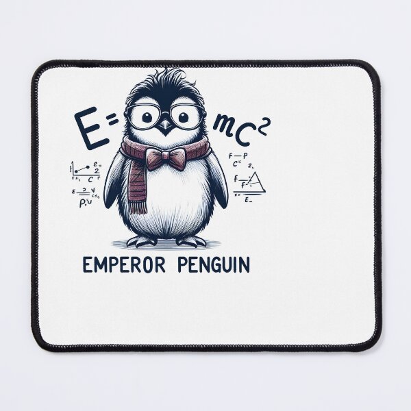 Item preview, Smarty-pants Penguin: E=mc^2 (Emperor Penguin) designed and sold by Dungeon-Depot.