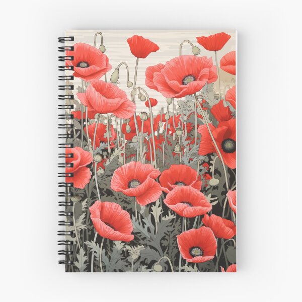 Item preview, beautiful poppies in summer, meadow designed and sold by Mauswohn.