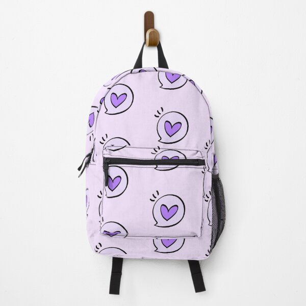 Item preview, purple heart cute speech bubble designed and sold by folklorewhisper.