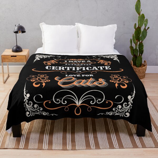 Item preview, Certificate of Love For Cats - Vintage Orange designed and sold by Tomasz C.