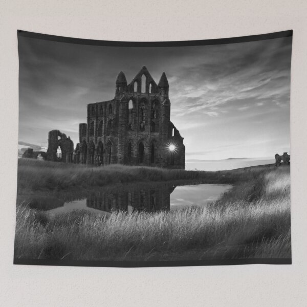 Item preview, Whitby Abbey BW designed and sold by Alisonchambers2.