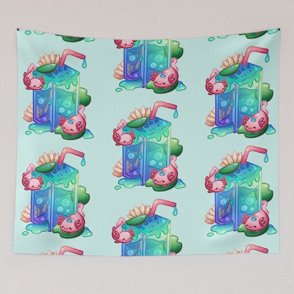 Item preview, Axolotl Juice Box designed and sold by heysoleilart.