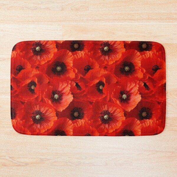 Item preview, Poppy Tile 30: Crimson Whispers in a Field of Silk, Black-Eyed Beauties in Sun-Kissed Tissue Paper. designed and sold by TheBrainArt.