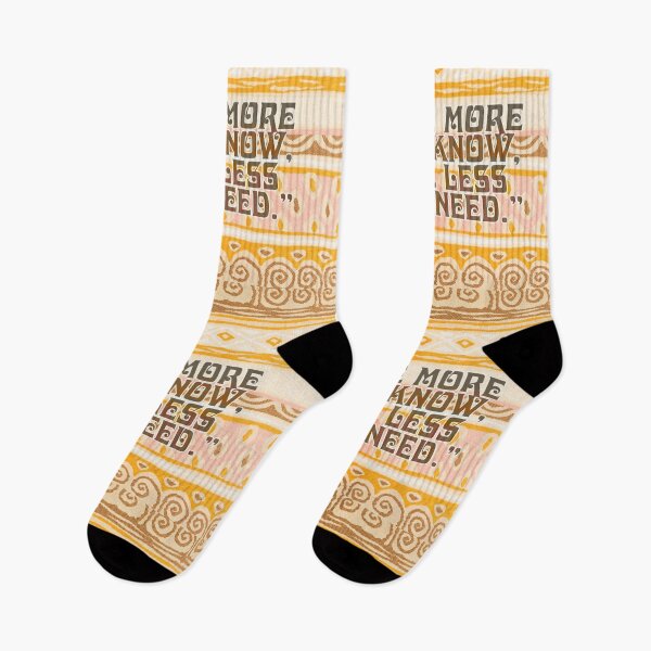 Item preview, The more you know the less you need, Aboriginal quote designed and sold by Mauswohn.