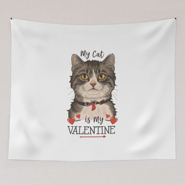 Item preview, My cat is my valentine designed and sold by Creativedsigna.
