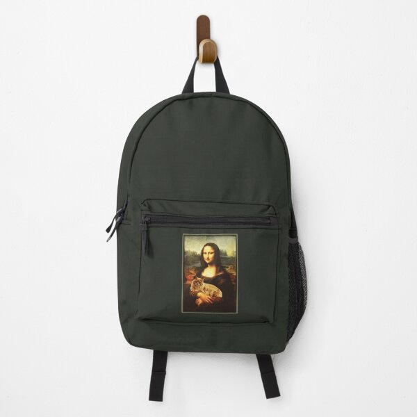 Item preview, Mona Lisa With Cat Leonardo da Vinci Art designed and sold by wowwowmeow.