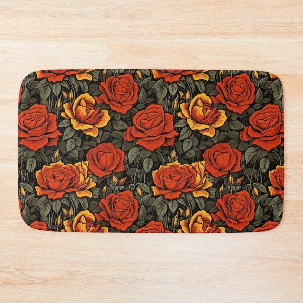Item preview, Rose Tile 01: Thorny Fragrance Embracing Crimson Crown Jewels in a Velvet Symphony designed and sold by TheBrainArt.