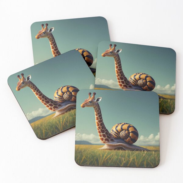Item preview, Giraffes, the new generation, snails, daytime, walking, good mood designed and sold by Amser77.