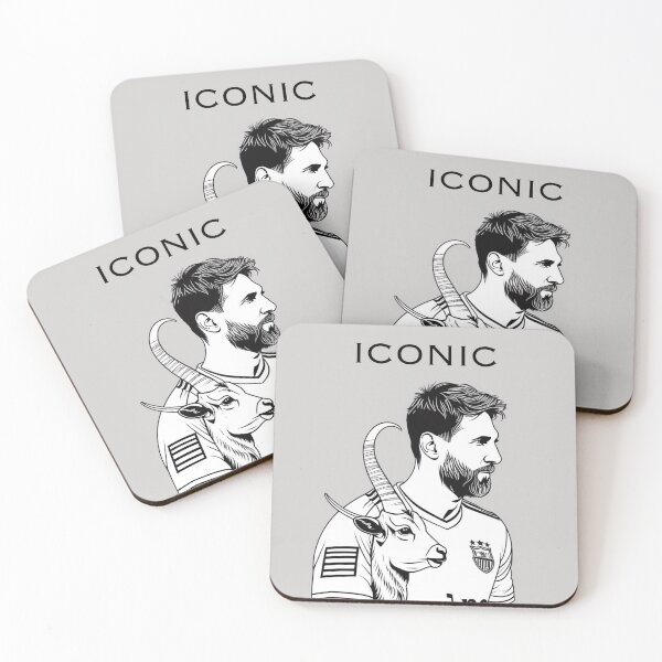 Item preview, Iconic Leo Messi Black and White designed and sold by The-GOAT-Store.