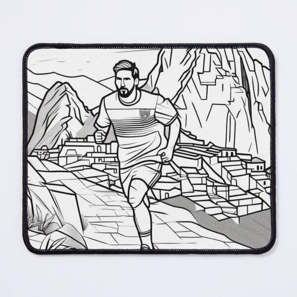 Item preview, Messi 7 World Wonders Art Gift designed and sold by The-GOAT-Store.