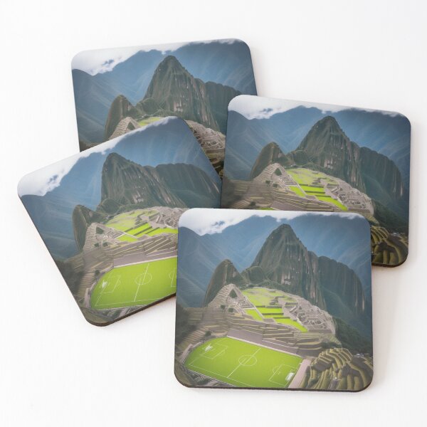 Item preview, Futbol field on Machu Picchu Soccer Art World Wonder Gift designed and sold by The-GOAT-Store.