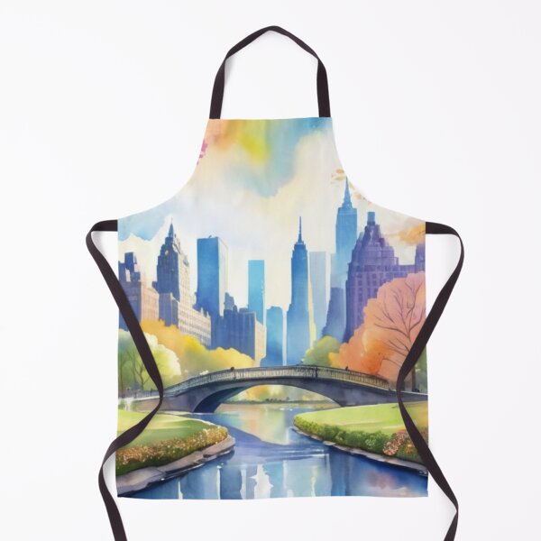 Item preview, Central Park of NYC in watercolor painting 2 designed and sold by Warih.
