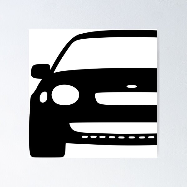 Item preview, Toyota Corolla E110 frog corolla black silhouette art designed and sold by EdimDesign.