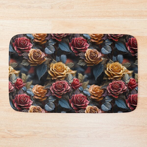 Item preview, Rose Tile 06: Thorny Fragrance Embracing Crimson Crown Jewels in a Velvet Symphony designed and sold by TheBrainArt.