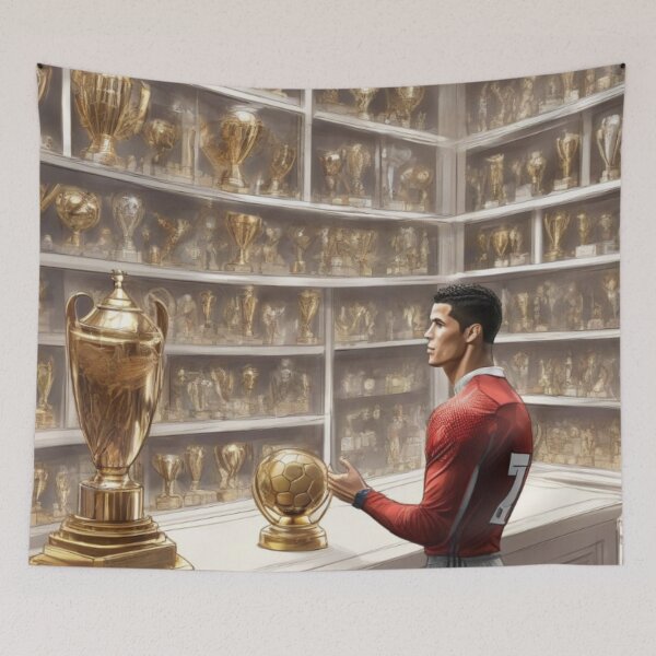 Item preview, CR7 Ronaldo Trophy Cabinet Gift Art designed and sold by The-GOAT-Store.