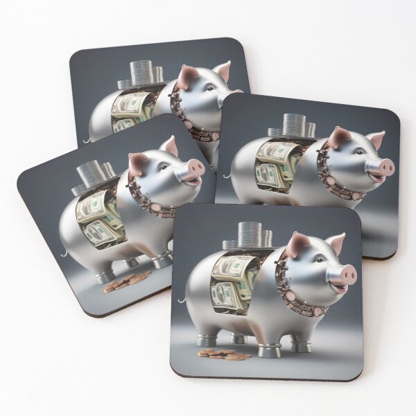 Artikelvorschau, Schweinchen-Sparschwein aus Metall entworfen und verkauft von jsebouvi.