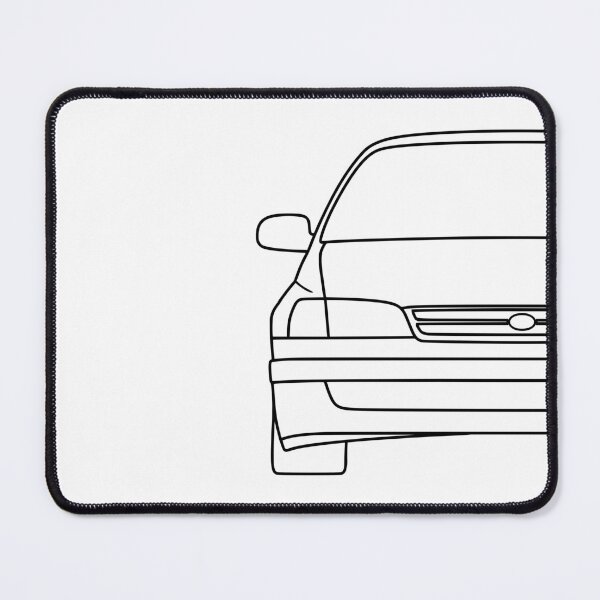 Item preview, Toyota Carina Corona Caldina E T190 black lined art designed and sold by EdimDesign.