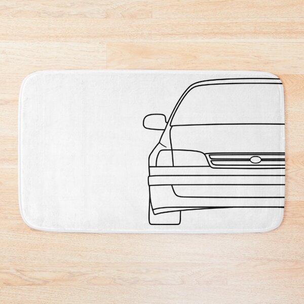 Item preview, Toyota Carina Corona Caldina E T190 black lined art designed and sold by EdimDesign.
