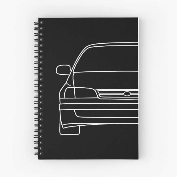 Item preview, Toyota Carina Corona Caldina E T190 white lined art designed and sold by EdimDesign.