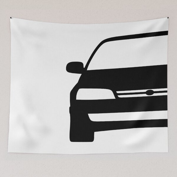 Item preview, Toyota Carina Corona Caldina E T190 black silhouette art designed and sold by EdimDesign.