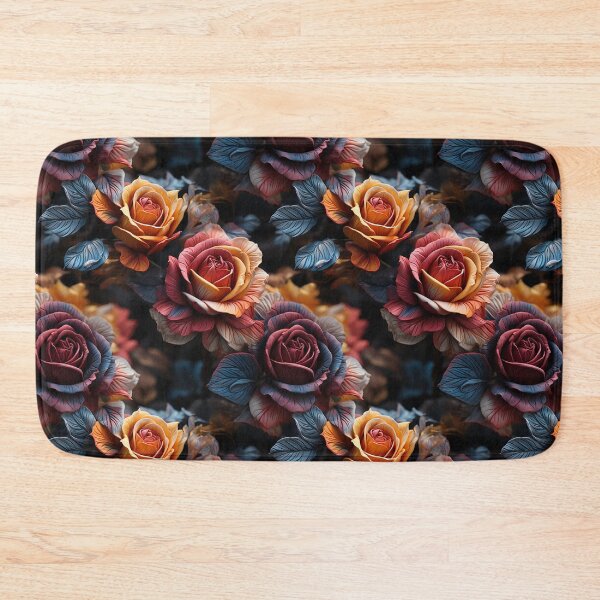 Item preview, Rose Tile 09: Thorny Fragrance Embracing Crimson Crown Jewels in a Velvet Symphony designed and sold by TheBrainArt.