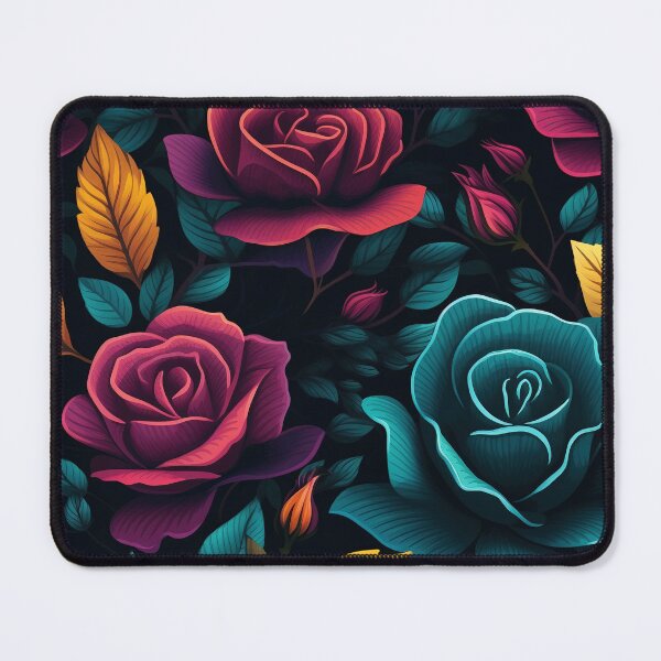 Item preview, Rose Tile 10: Thorny Fragrance Embracing Crimson Crown Jewels in a Velvet Symphony designed and sold by TheBrainArt.