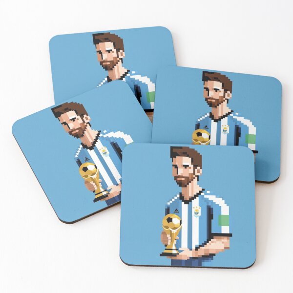 Item preview, Messi Pixel World Cup Argentina Art Gift designed and sold by The-GOAT-Store.