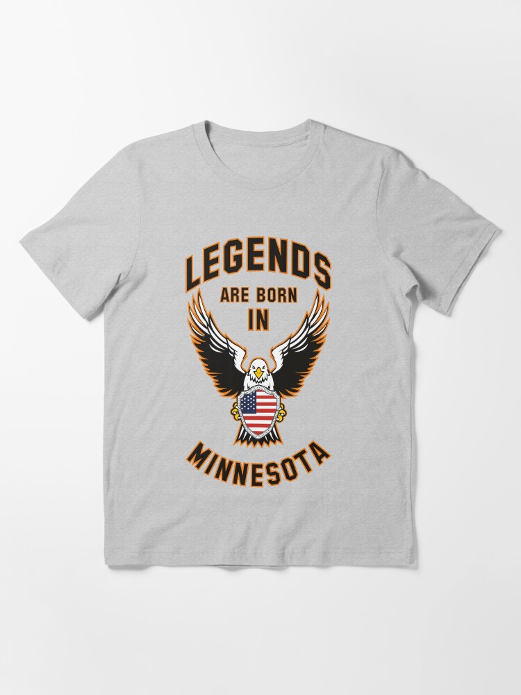 Alternate view of Legends are born in Minnesota Essential T-Shirt