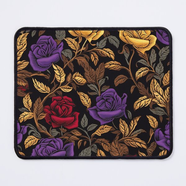 Item preview, Rose Tile 14: Thorny Fragrance Embracing Crimson Crown Jewels in a Velvet Symphony designed and sold by TheBrainArt.