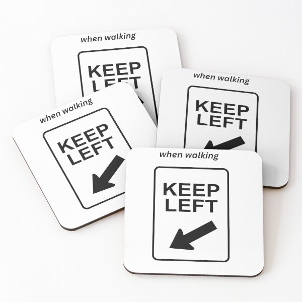 Item preview, Keep left when walking designed and sold by Zelda50.