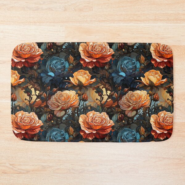 Item preview, Rose Tile 15: Thorny Fragrance Embracing Crimson Crown Jewels in a Velvet Symphony designed and sold by TheBrainArt.