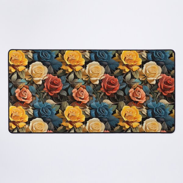 Item preview, Rose Tile 16: Thorny Fragrance Embracing Crimson Crown Jewels in a Velvet Symphony designed and sold by TheBrainArt.