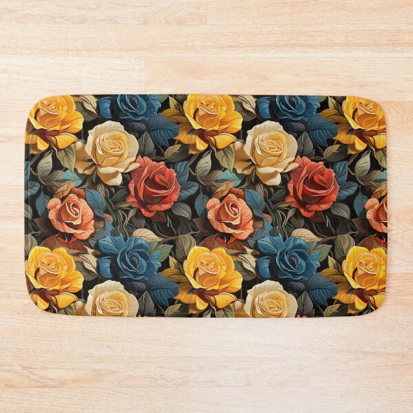 Item preview, Rose Tile 16: Thorny Fragrance Embracing Crimson Crown Jewels in a Velvet Symphony designed and sold by TheBrainArt.