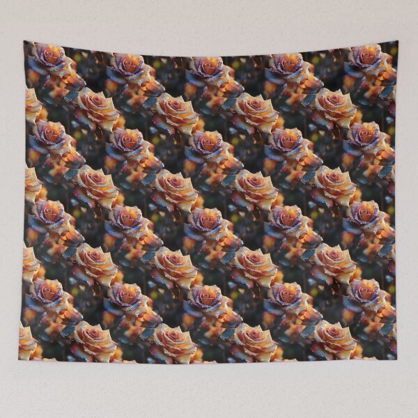 Item preview, Rose Tile 17: Thorny Fragrance Embracing Crimson Crown Jewels in a Velvet Symphony designed and sold by TheBrainArt.