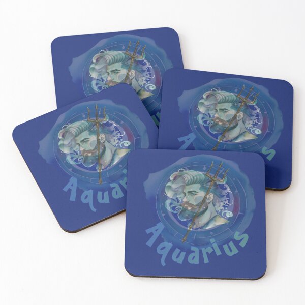 Item preview, Aquarius in the zodiac sign of Aquarius - blue designed and sold by kikidu21.