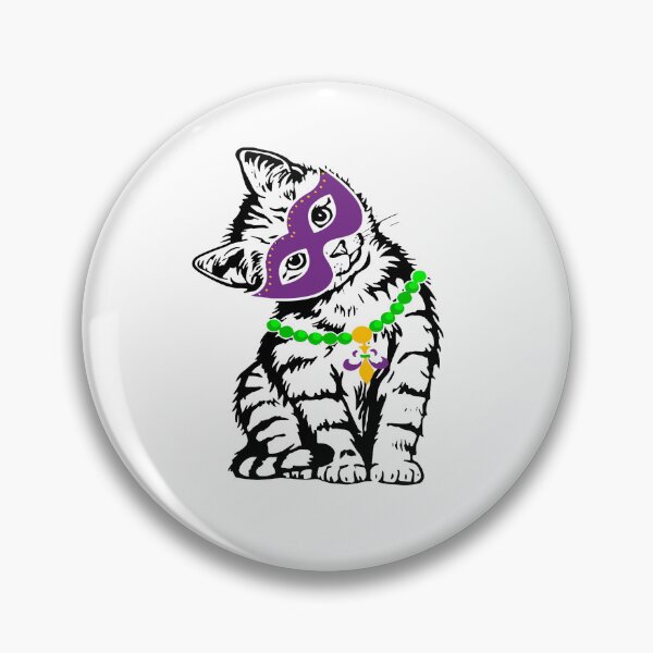 Item preview, Meowy Mardi Gras Funny Nola Cat Lover Owner Girl Women Kids designed and sold by Pitchou07.