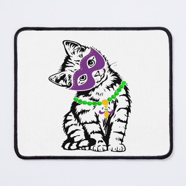 Item preview, Meowy Mardi Gras Funny Nola Cat Lover Owner Girl Women Kids designed and sold by Pitchou07.