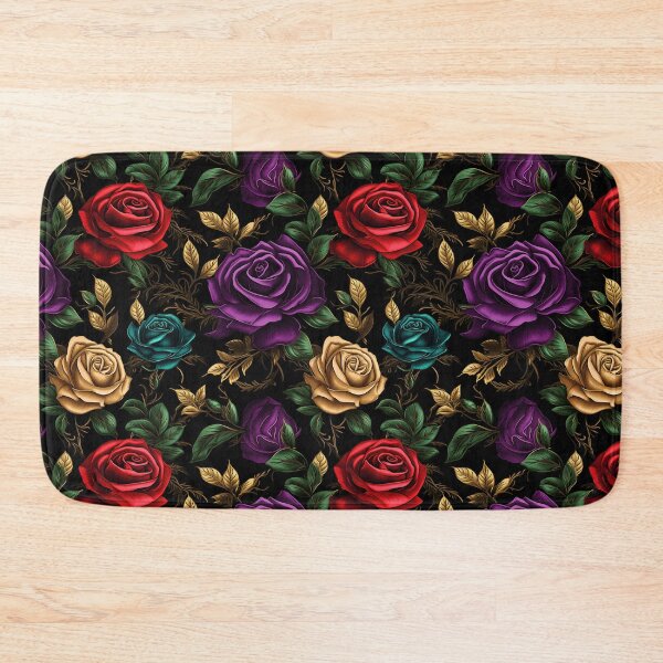 Item preview, Rose Tile 20: Thorny Fragrance Embracing Crimson Crown Jewels in a Velvet Symphony designed and sold by TheBrainArt.