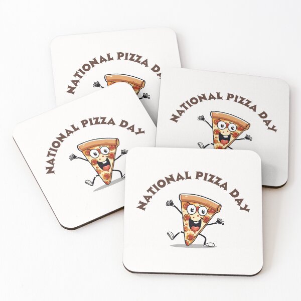 Item preview, cartoon-style slice of pizza dancing  designed and sold by teacherpeiyuan.