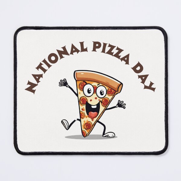 Item preview, cartoon-style slice of pizza dancing  designed and sold by teacherpeiyuan.