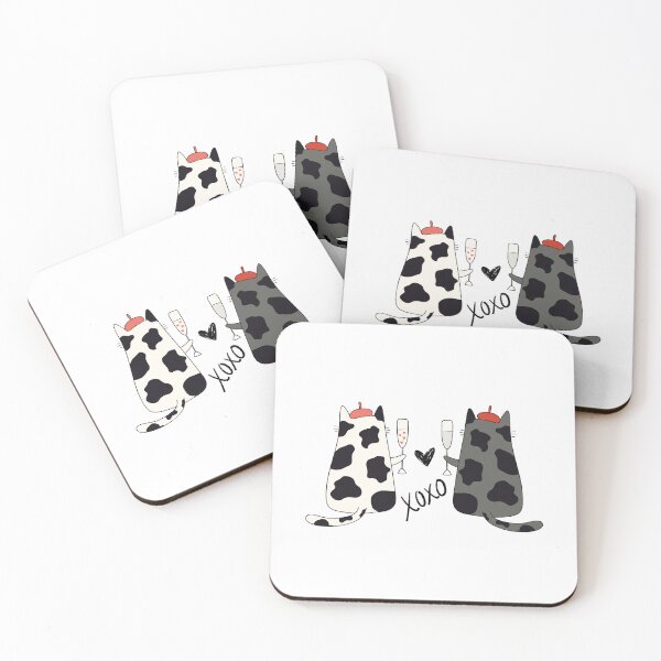 Artikelvorschau, Einige Katzen mit Kuhdruck. entworfen und verkauft von ValsCrazyCats.