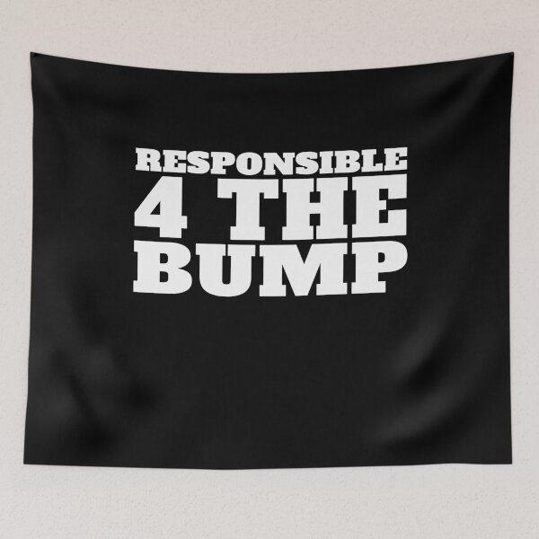 Item preview, Responsible 4 the Bump - New Dad Shirt designed and sold by themelonink.