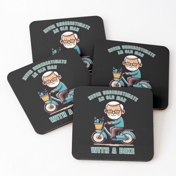 Item preview, Never Underestimate An Old Man with a Bike designed and sold by Azrora.