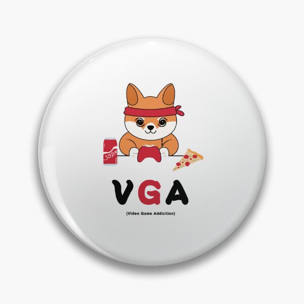 Item preview, Video Games Addiction (Shiba) designed and sold by ProjectLui.